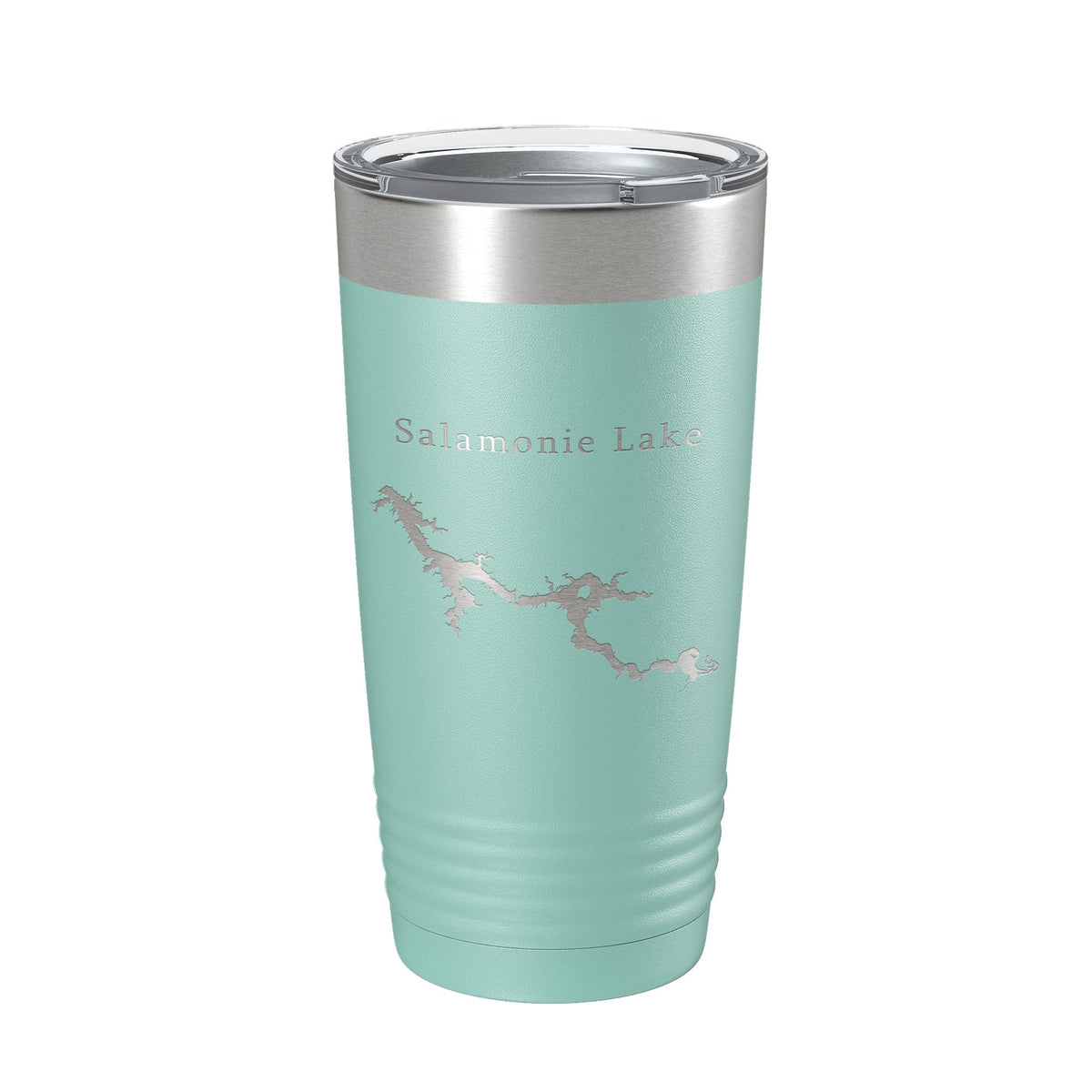 Salamonie Lake Map Tumbler Travel Mug Insulated Laser Engraved Coffee Cup Indiana 20 oz
