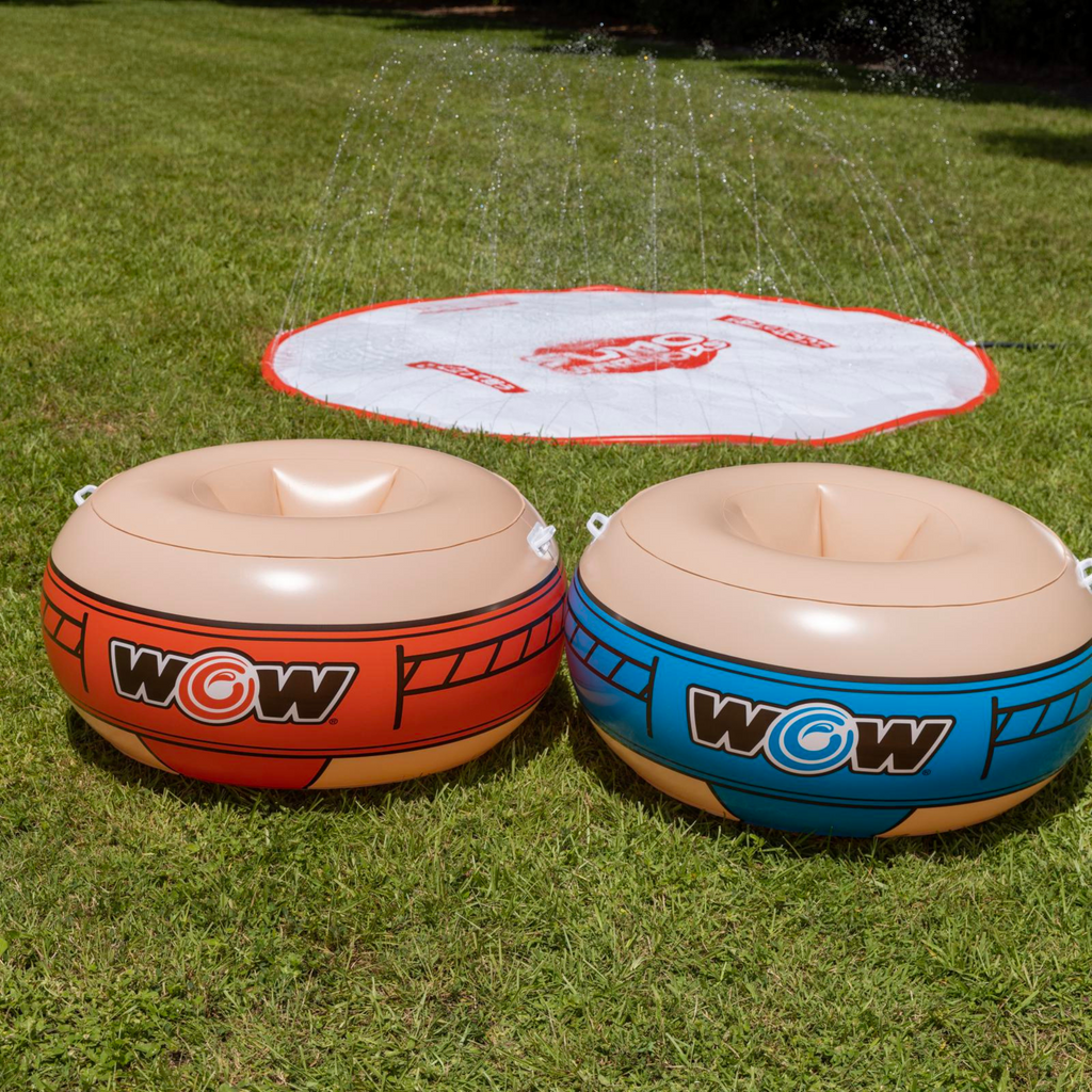 WOW Watersports 10ft Sumo Wrestling Spray Pad with 2 Sumo Belly-Bumpers-4