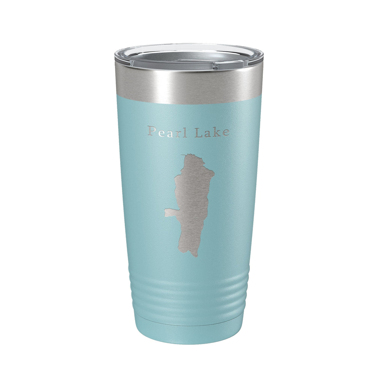 Pearl Lake Map Tumbler Travel Mug Insulated Laser Engraved Coffee Cup Colorado 20 oz
