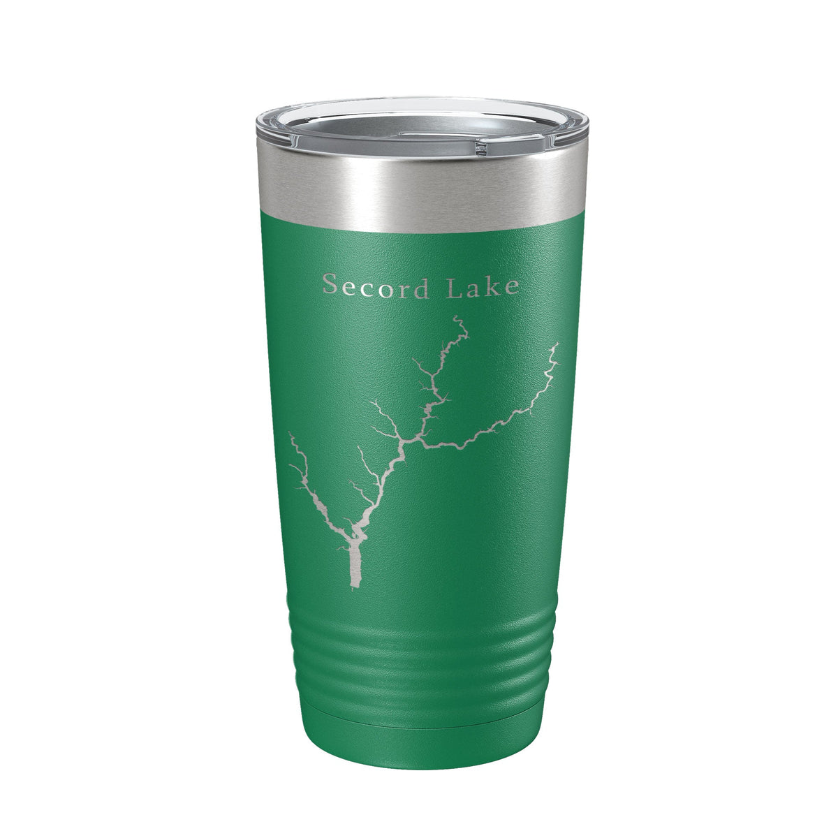 Secord Lake Tittabawassee Map Tumbler Travel Mug Insulated Laser Engraved Coffee Cup Michigan 20 oz