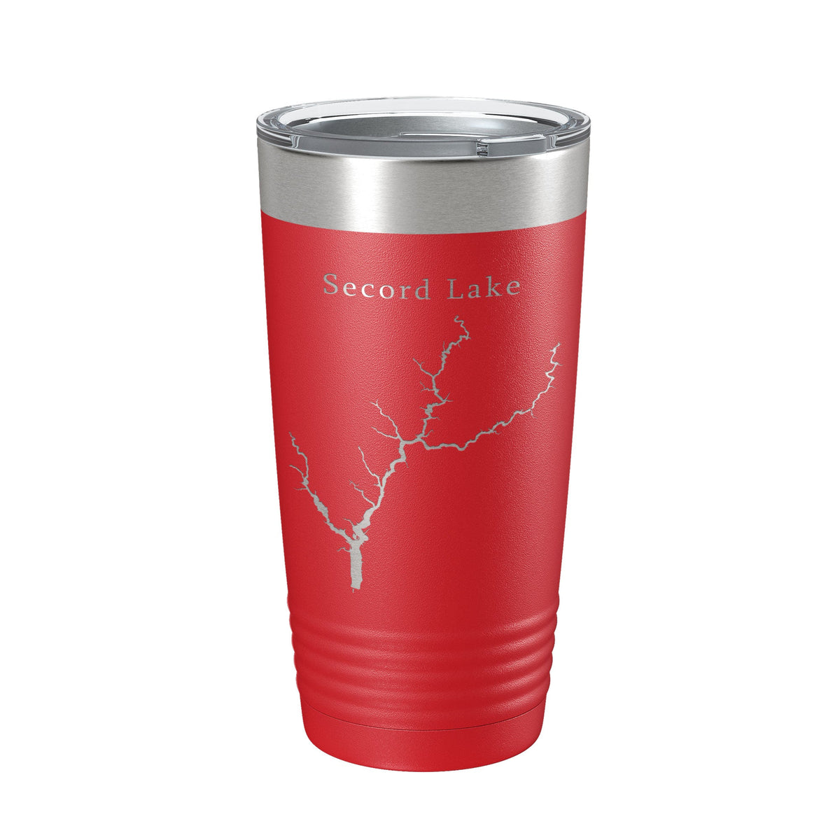 Secord Lake Tittabawassee Map Tumbler Travel Mug Insulated Laser Engraved Coffee Cup Michigan 20 oz