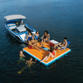 WOW Watersports 8'x8'x6" Drop Stitch Vacation Station Dock with Deckpad-0
