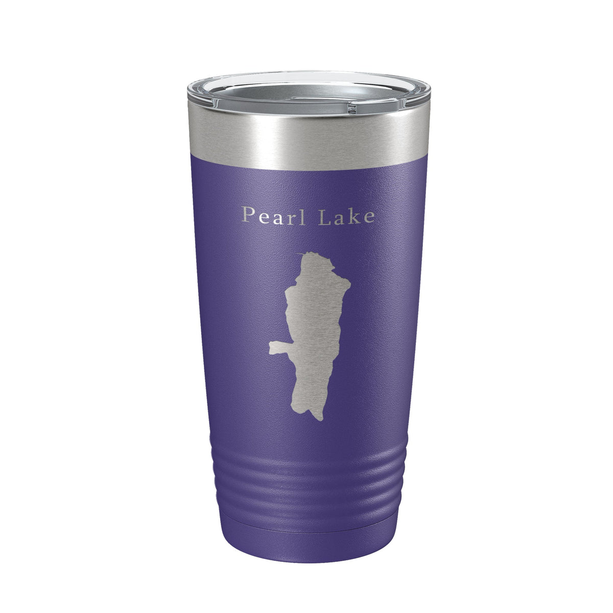 Pearl Lake Map Tumbler Travel Mug Insulated Laser Engraved Coffee Cup Colorado 20 oz